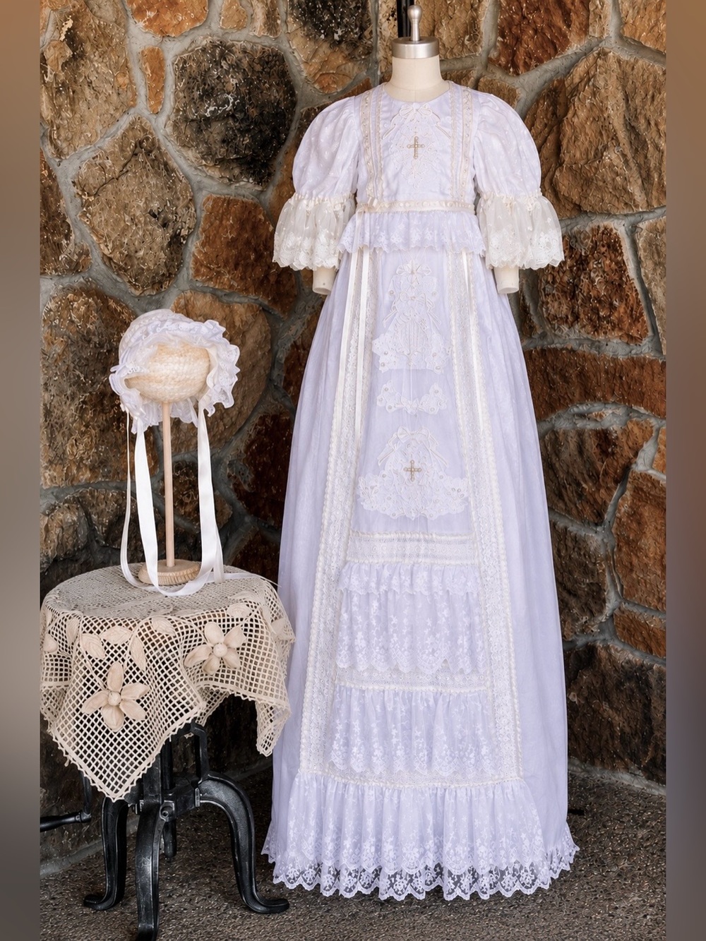Swiss Lace Baby Formal Dress 3–6M Special Occasion | Linen Revival Co